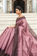 South Silk Saree Tyrian Purple South Silk Saree saree online