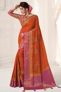 south silk saree look