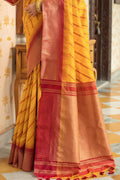 South Silk Saree Yellow Red South Silk Saree saree online