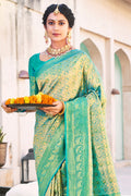 Mint Green Kanjivaram Saree