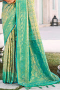Mint Green Kanjivaram Saree