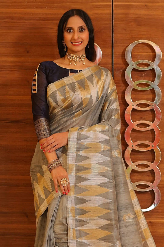 tussar silk saree