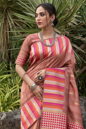 tussar silk saree