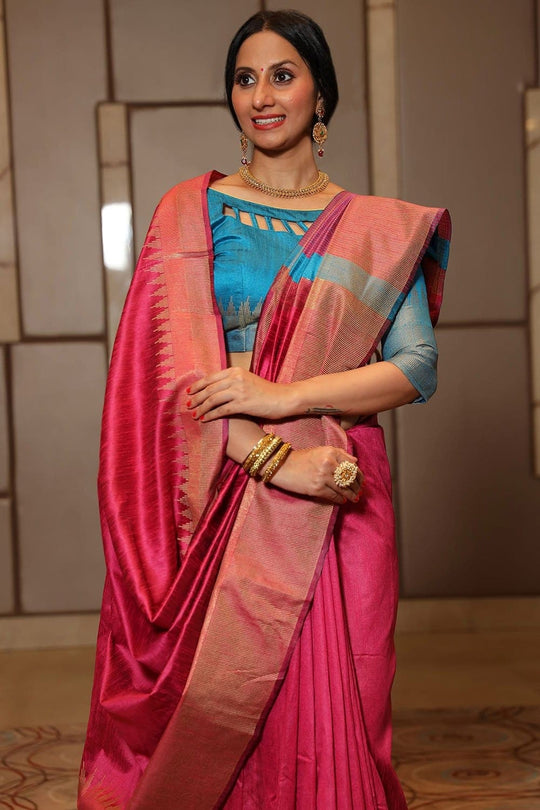 tussar silk saree