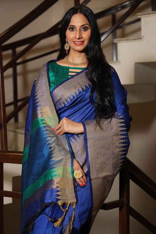 tussar silk saree