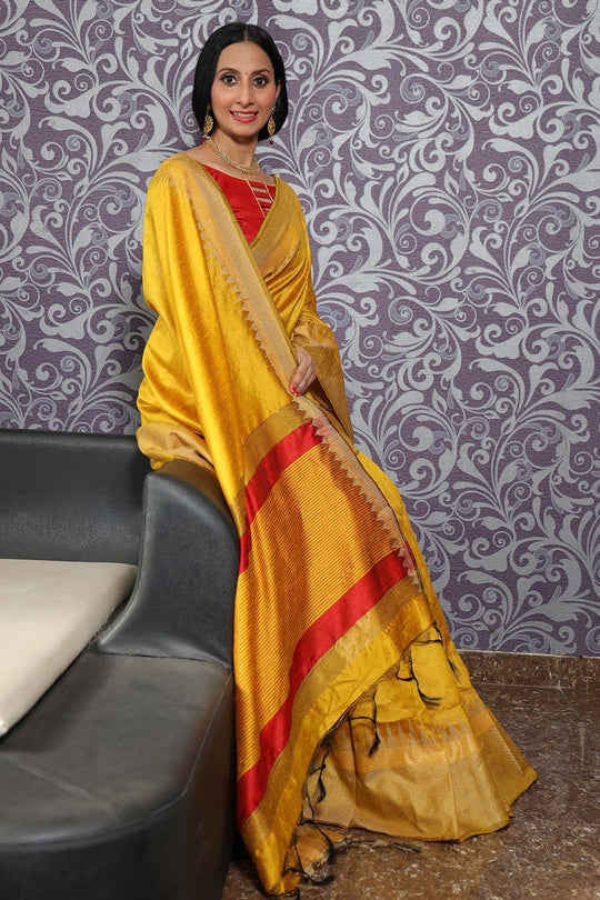 tussar silk saree