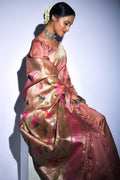 Tussar Saree Copper Pink Tussar Saree saree online