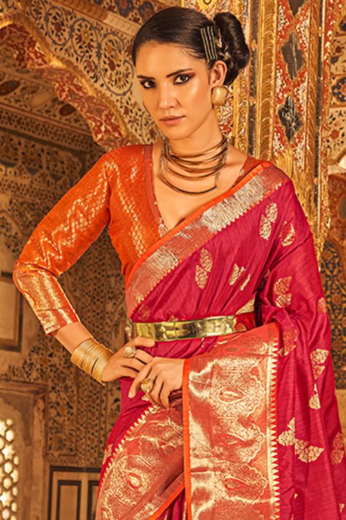 new full zari with shining bollywood soft banarasi silk saree