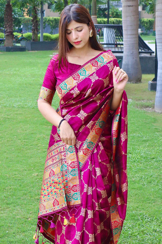 Tussar Saree Mulberry Purple Tussar Saree saree online