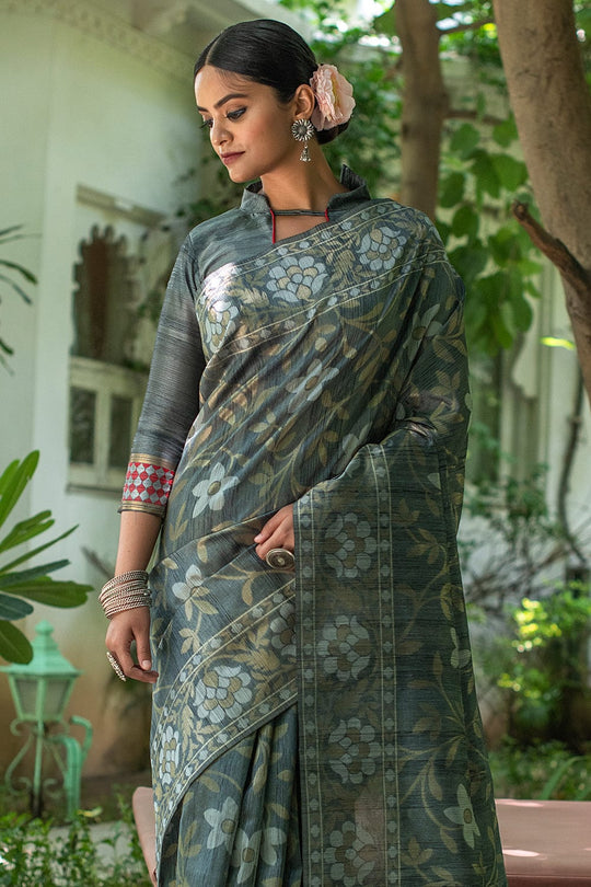 tussar silk saree
