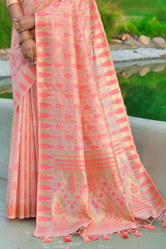 Tussar Saree Taffy Pink Tussar Saree saree online