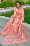 Tussar Saree Taffy Pink Tussar Saree saree online