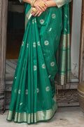 Tussar Silk Saree Teal Blue Tussar Silk Saree saree online