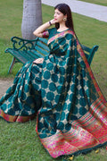 Tussar Saree Teal Green Tussar Saree saree online