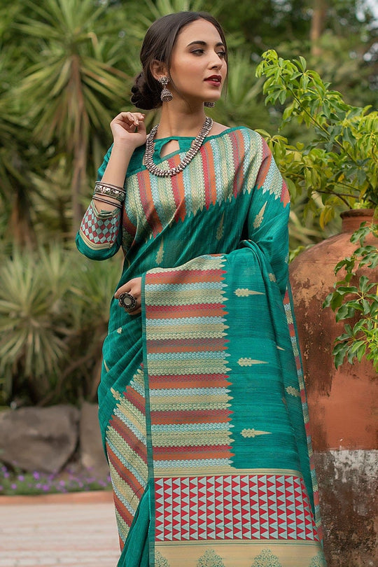 tussar silk saree