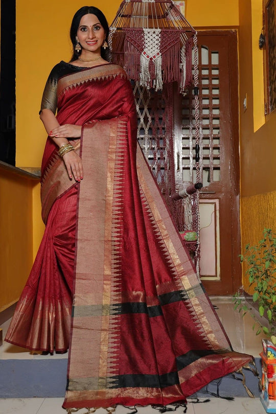 tussar saree 