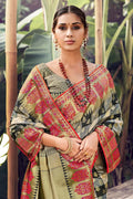 Black And Beige Uppada Saree