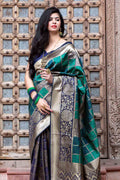 Blue Multicolour Uppada Saree
