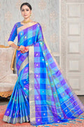 Blue Multicolour Uppada Saree