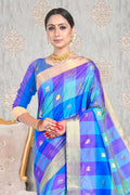 Blue Multicolour Uppada Saree