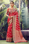 Crimson Red Uppada Saree