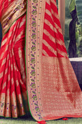 Crimson Red Uppada Saree