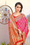 Uppada Saree Hot Pink Uppada Saree saree online