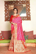 Uppada Silk Saree Hot Pink Uppada Silk Saree saree online