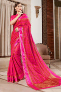 Uppada Silk Saree Magenta Pink Uppada Silk Saree saree online