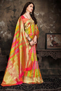 Uppada Silk Saree Multicolor Intricate Zari Woven Uppada Saree saree online