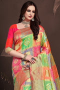Uppada Silk Saree Multicolor Zari Woven Uppada Saree saree online
