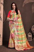 Uppada Silk Saree Multicolor Zari Woven Uppada Saree saree online