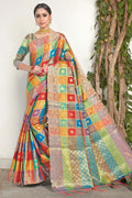 Multicolour Uppada Saree