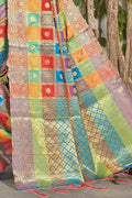 Multicolour Uppada Saree