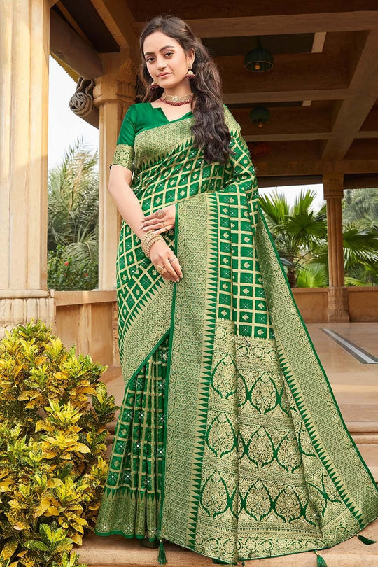 green uppada silk saree